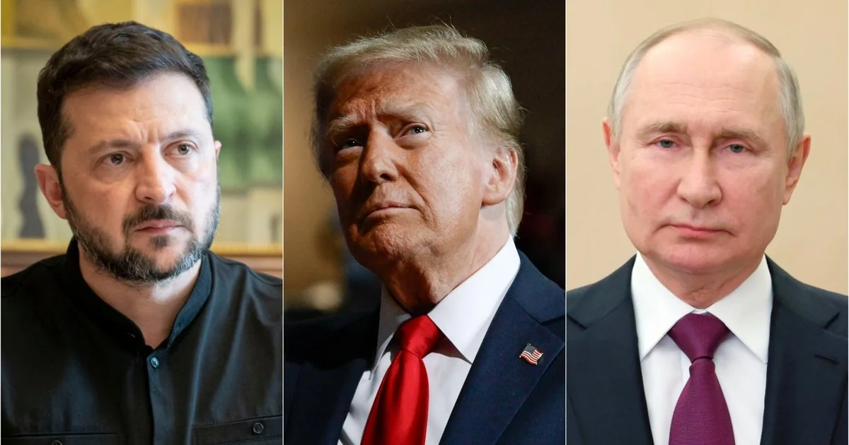 Зеленский, Трамп и Путин накануне переговоров в ОАЭ после атаки РФ