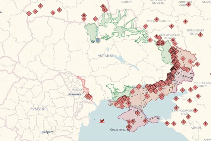 Карта фронту України: стабільна оборона ЗСУ проти заяв Кремля про крах