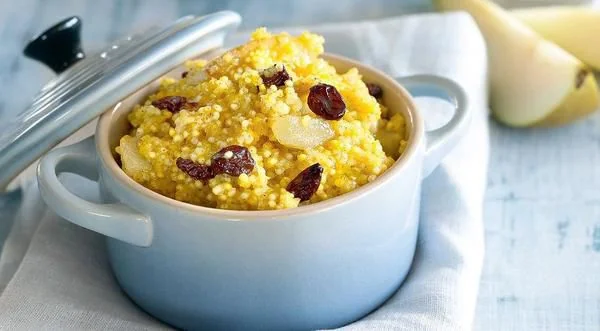 Пшённая каша с изюмом и миндалём в горшочке, суперфуд для сердца и иммунитета