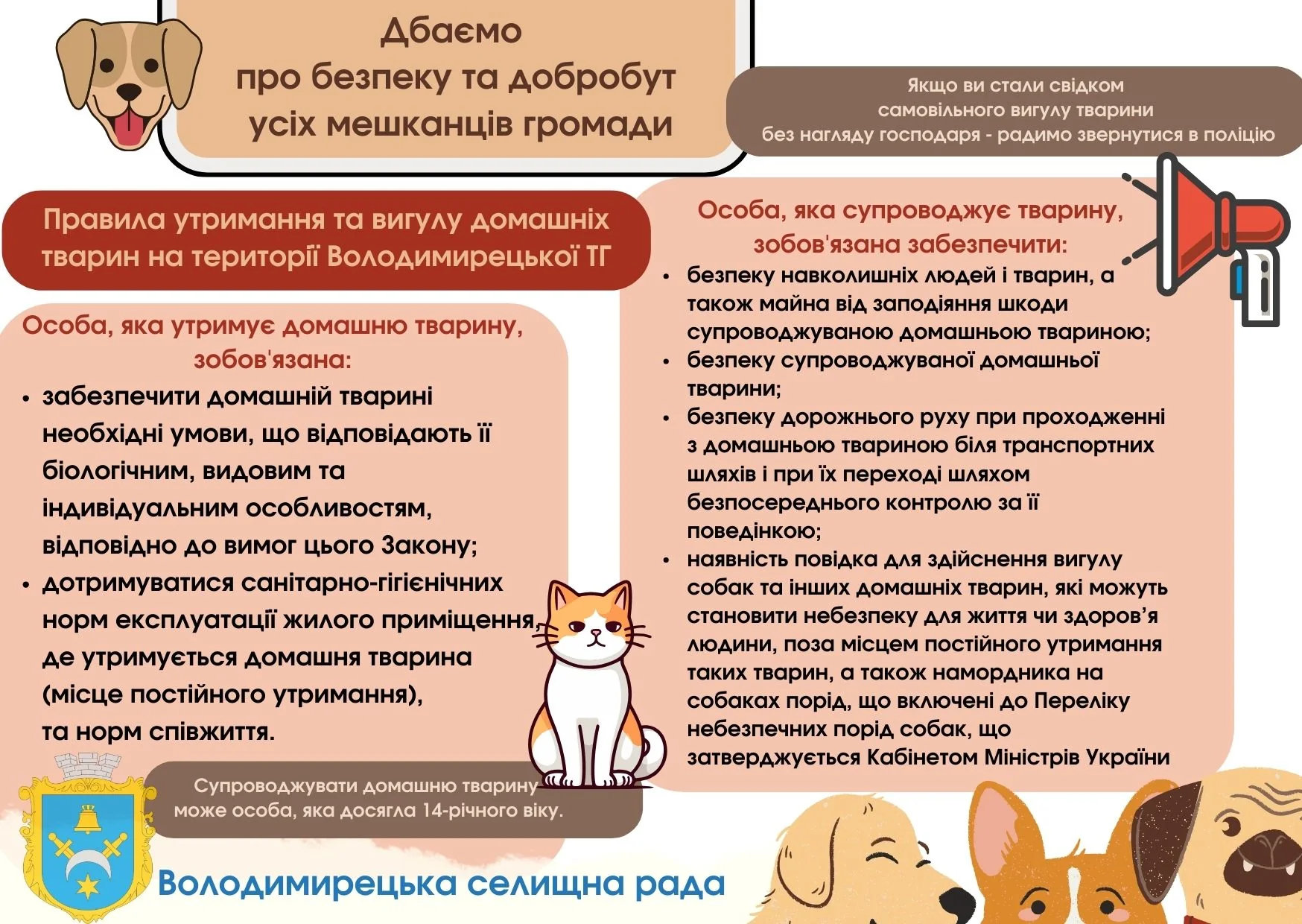 Захист тварин від жорстокості: собака, кіт, качка та перелік заборон за новими правилами Ради