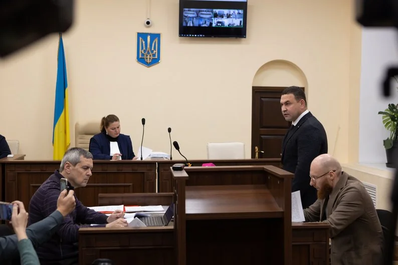 Геннадій Труханов у Печерському суді Києва після скасування домашнього арешту