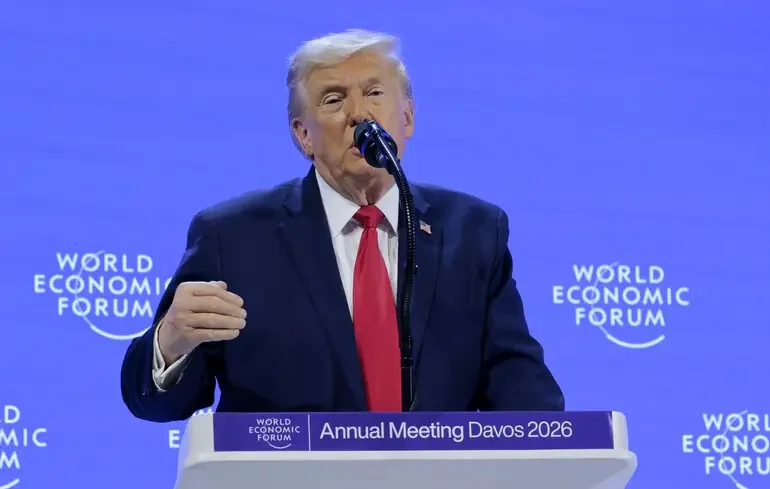 Дональд Трамп виступає на Всесвітньому економічному форумі в Давосі 2020