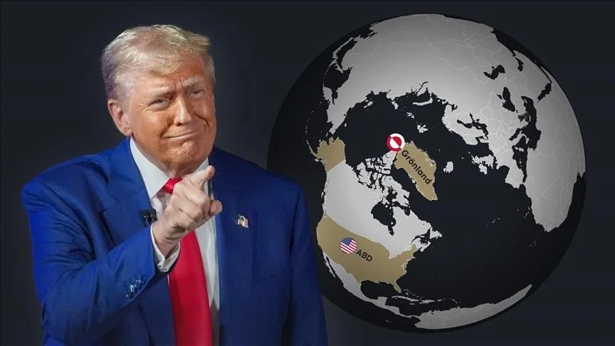 Трамп вказує на Гренландію на глобусі щодо припинення допомоги Україні