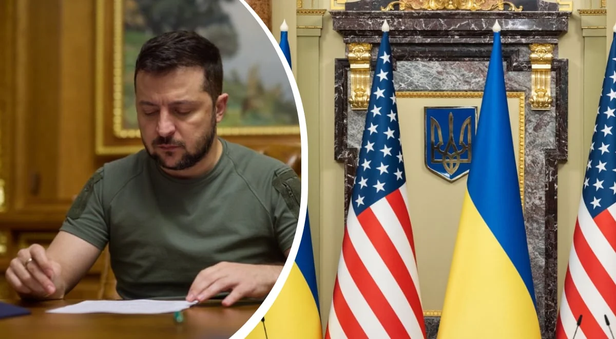 Володимир Зеленський готує договір безпеки з США біля прапорів України та США