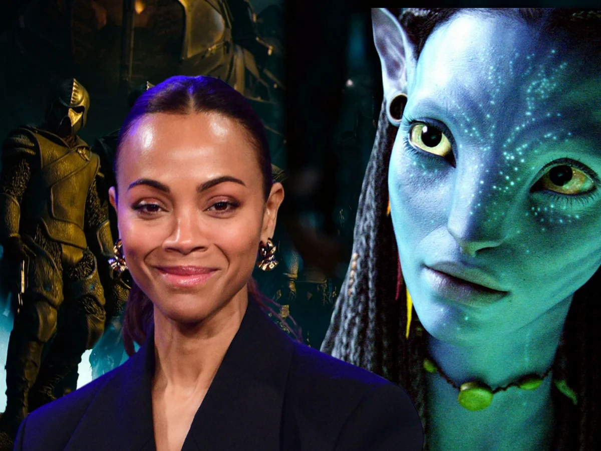 Зої Салдана на тлі Neytiri з «Аватара», найкасовішої акторки в історії кіно