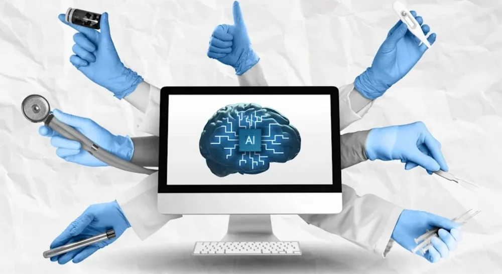 Фармацевт з інструментами та ChatGPT AI порівнюють вибір ліків українцями