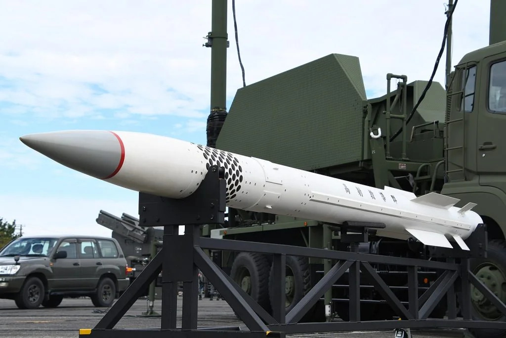 Ракета Patriot PAC-3 на пусковій установці для систем ППО України