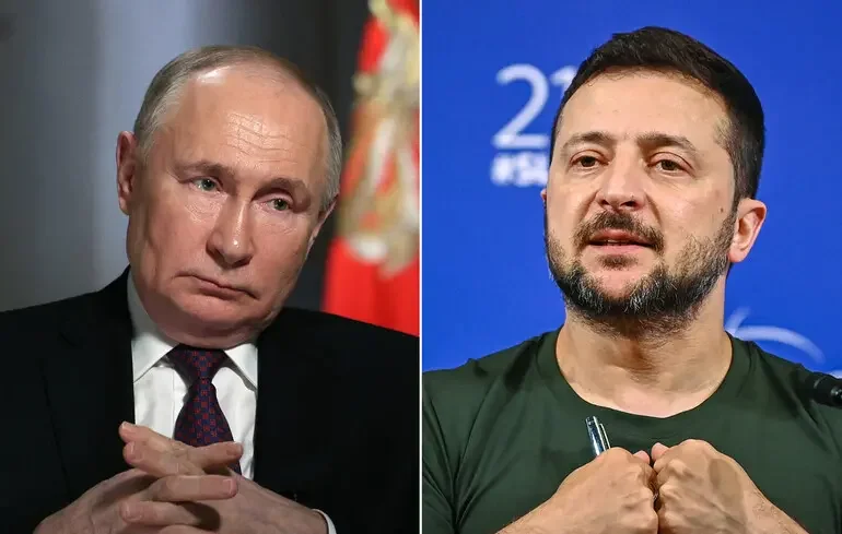 Володимир Зеленський та Володимир Путін перед переговорами у Маямі