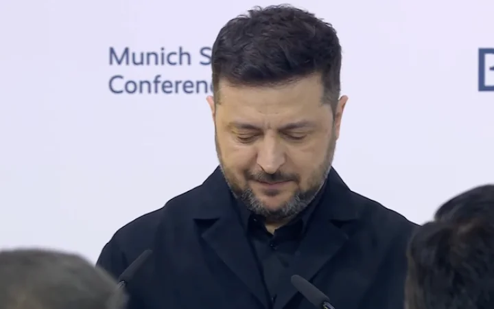 Володимир Зеленський виступає на Мюнхенській конференції з безпеки