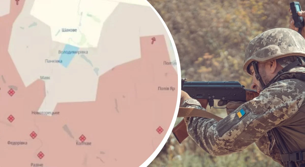 Украинский боец ВСУ прицеливается под Гуляйполем на Запорожском направлении с картой позиций