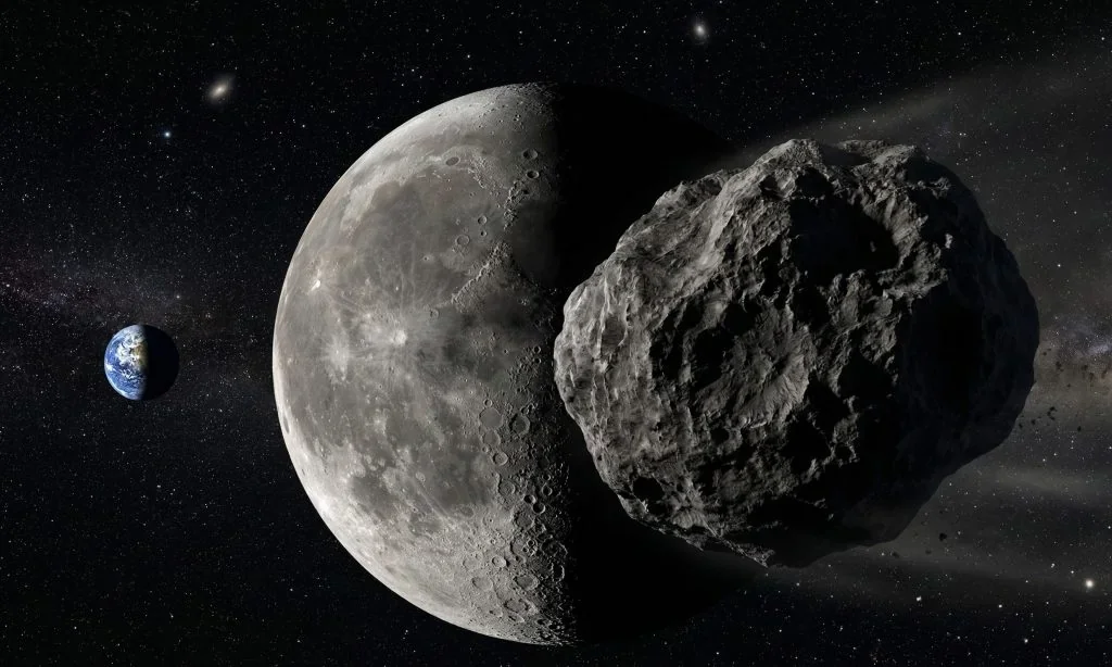 Астероид 2024 YR4 размером с 15-этажку пролетает мимо Луны по данным NASA