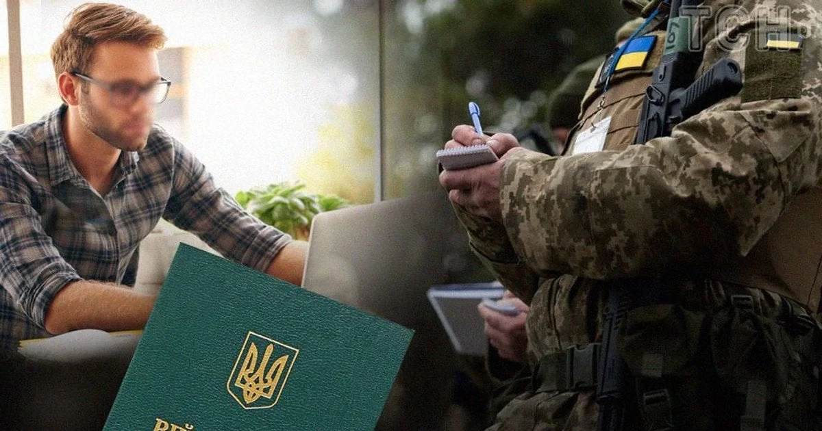 Військовий ТЦК перевіряє паспорт та документи бронювання у призовника