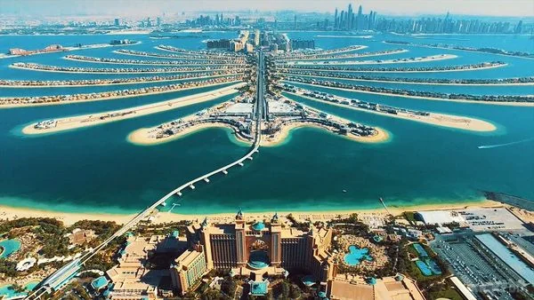 Аэроснимок Palm Jumeirah в Дубае во время массовой эвтаназии животных из-за войны