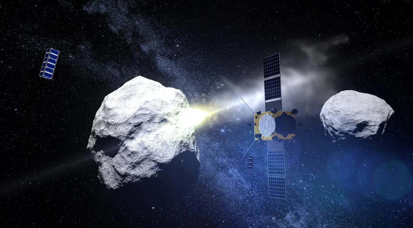 Миссия DART NASA: аппарат столкнулся с астероидом Диморфос, изменив его орбиту