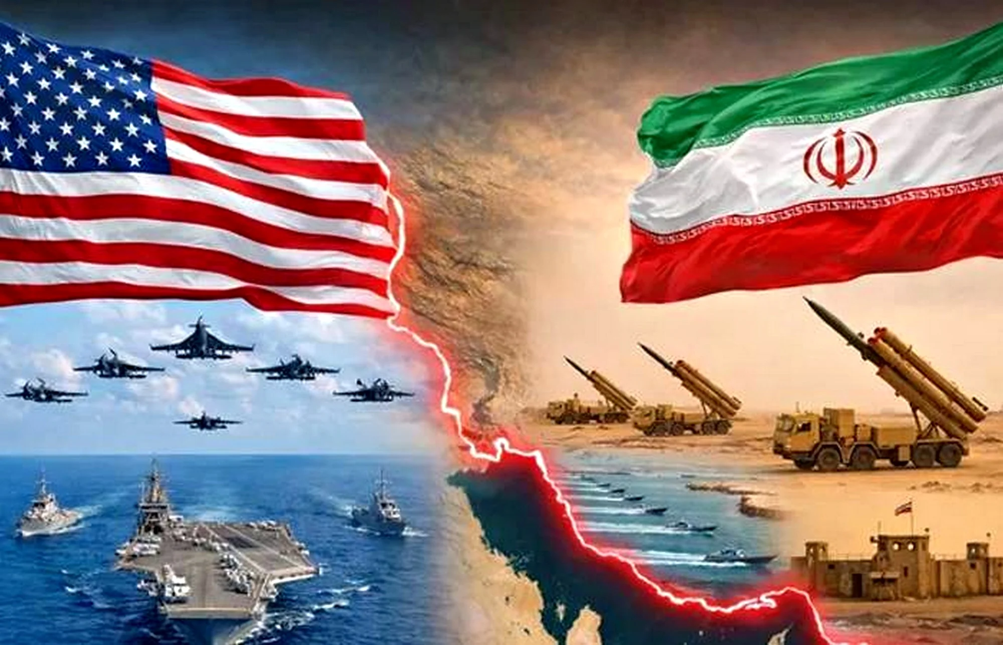Наймасштабніші удари США по Ірану: винищувачі, авіаносець проти ракет під прапорами