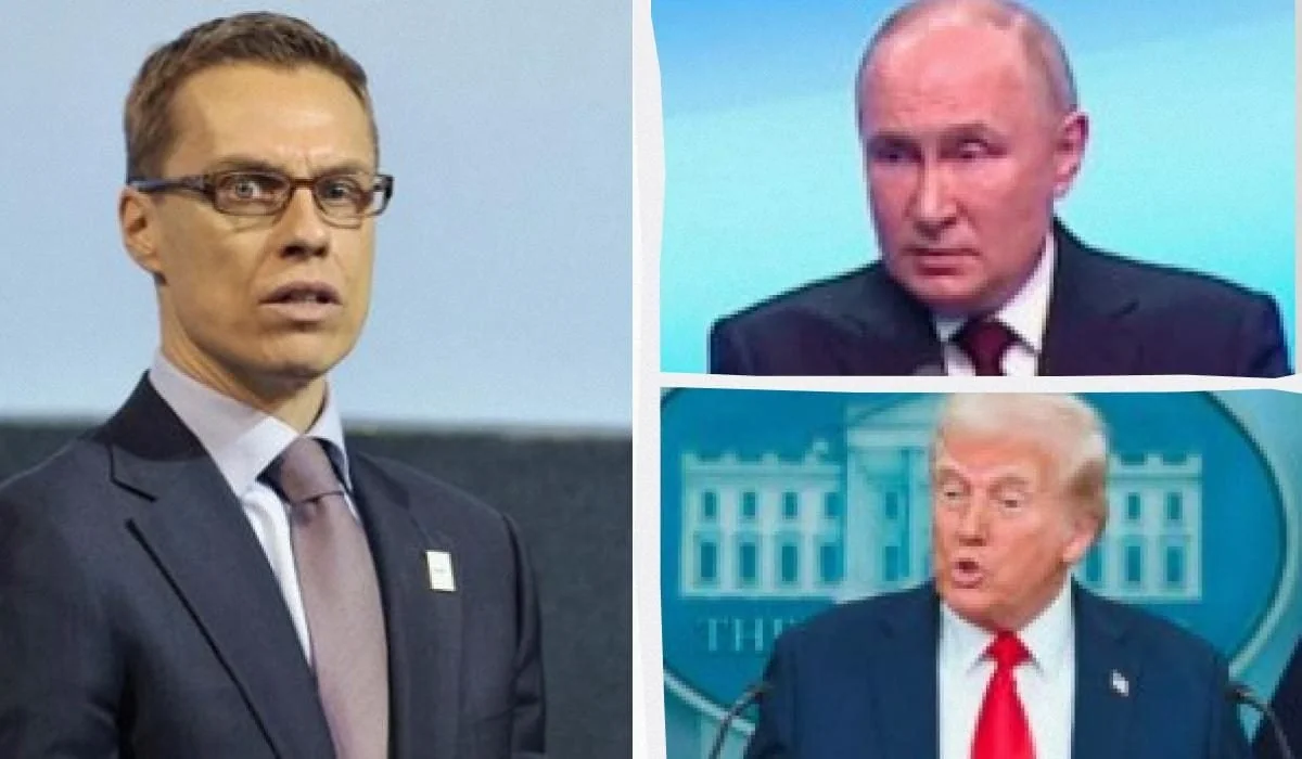 Дональд Трамп, Владимир Путин и Йенс Столтенберг на коллаже