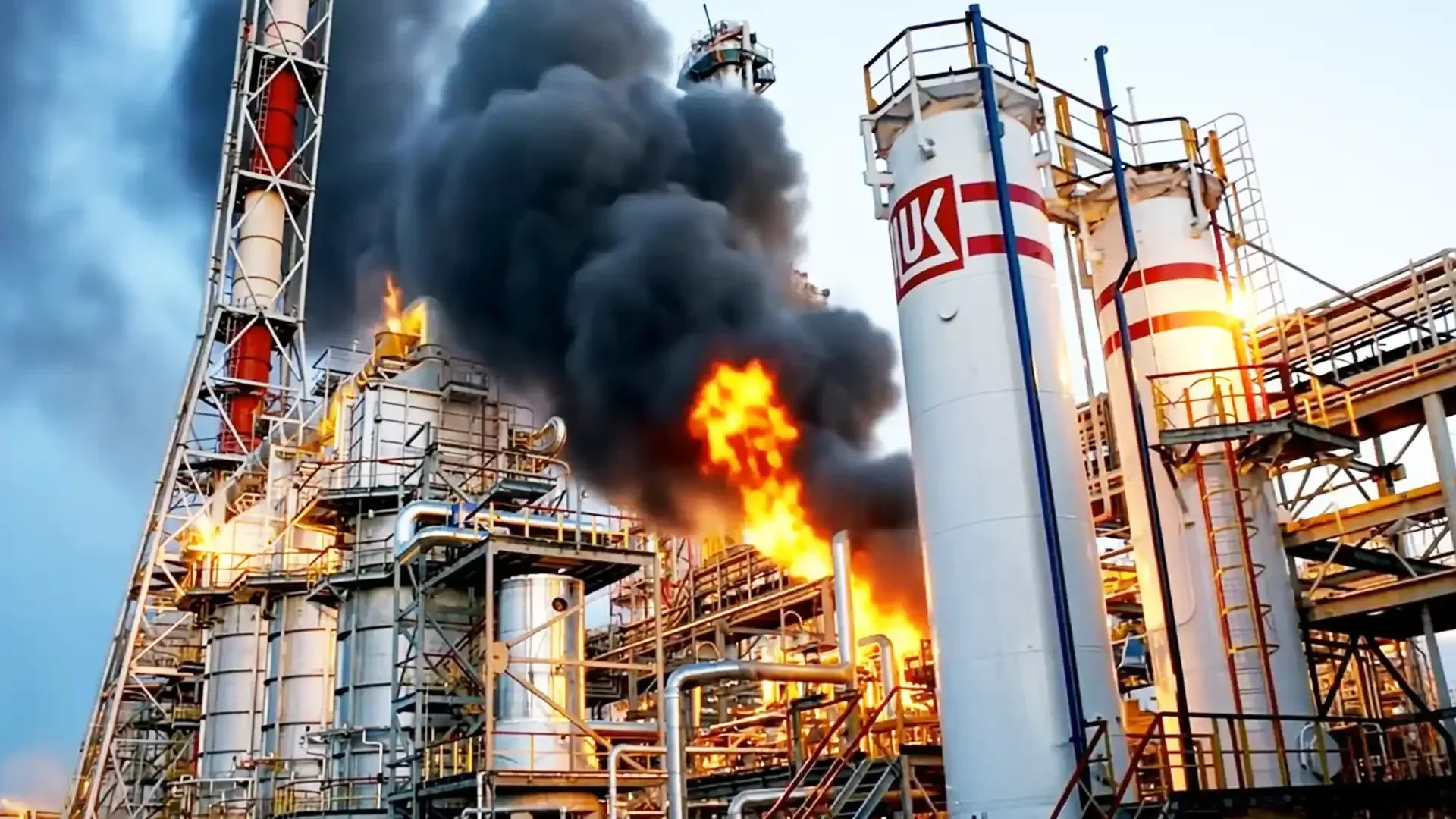 Пожежа на нафтовому терміналі «Транснефть – порт Приморськ» у РФ після удару України