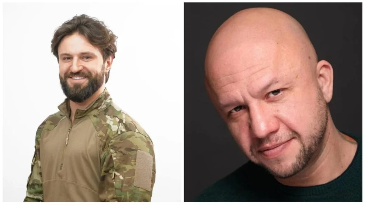 Фёдор Гуринец, звезда «Сватов», в камуфляжной форме и повседневной одежде