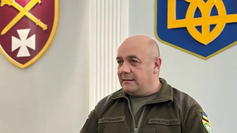 Полковник Сергій Арушанян, начальник Чернівецького ТЦК та СП у формі