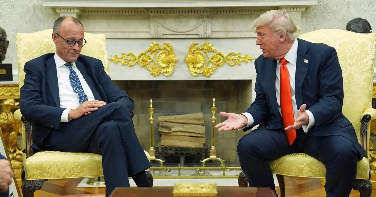 Фридрих Мерц и Дональд Трамп беседуют в Белом доме несмотря на иранский спор