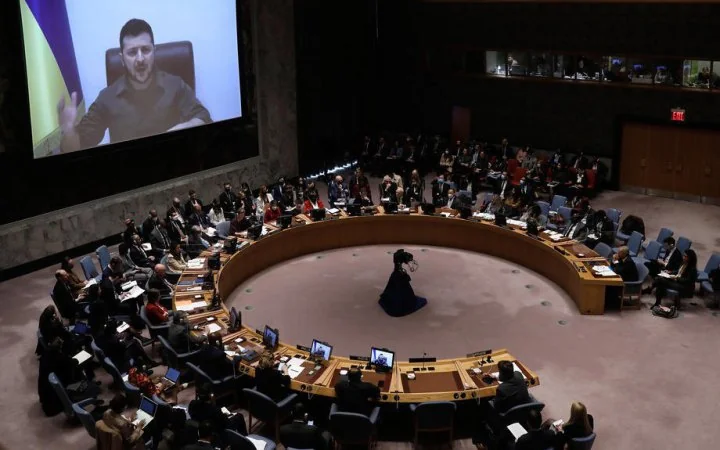 Андрій Сибіга виступає на засіданні Радбезу ООН щодо терору РФ проти України