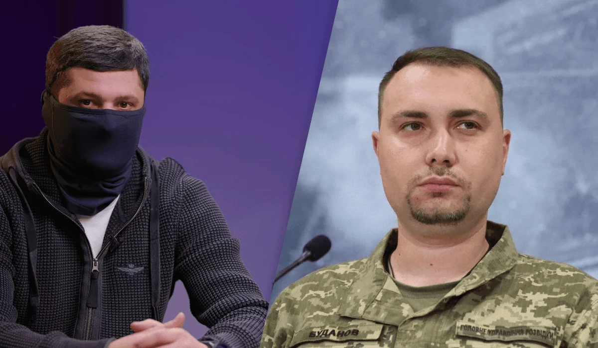 Вербований боєць «Ахмата» в балаклаві та представник ГУР під час інтервю про розгром кадировців на Сумщині