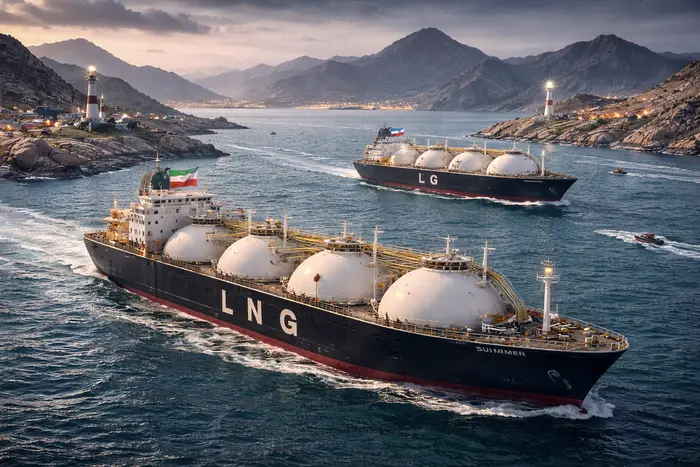 Катарський LNG-танкер Al Kharaitiyat проходить Ормузський пролив.