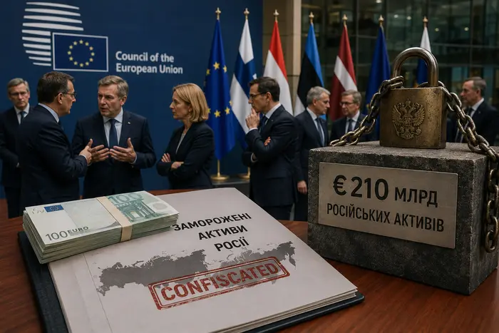 Чиновники ЕС обсуждают конфискацию 210 млрд евро замороженных российских активов для Украины