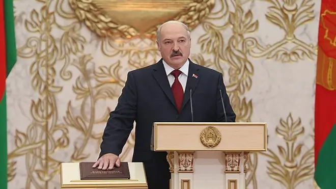 Президент Білорусі Олександр Лукашенко виступає щодо наземної операції