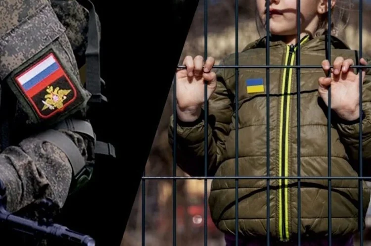 Російський військовий і українська дитина за ґратами