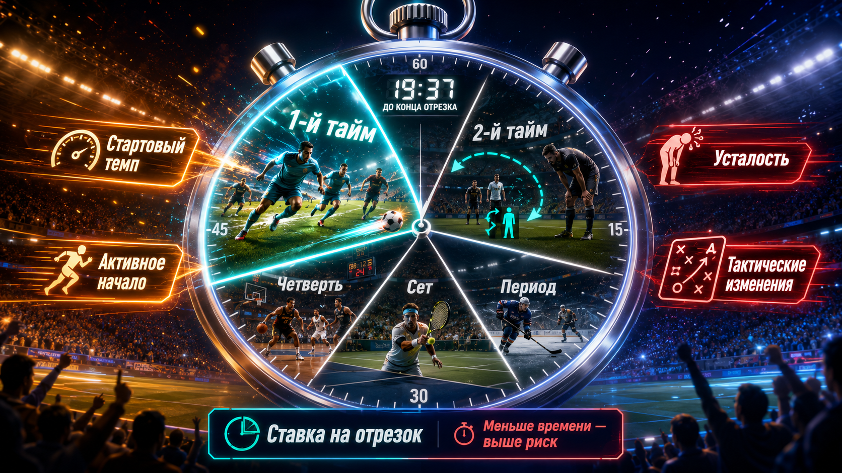 Ставки на таймы в Parik24: отдельный отрезок матча вместо ожидания финального счета