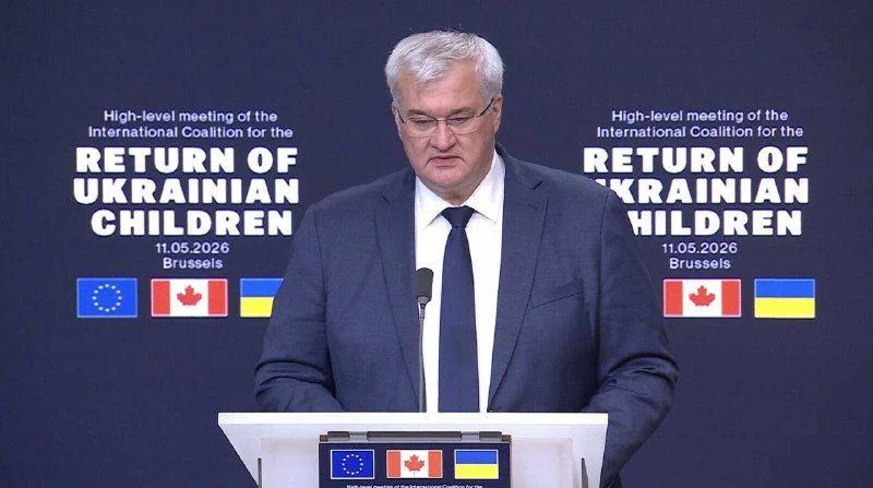 Андрій Сибіга на засіданні коаліції за повернення українських дітей у Брюсселі