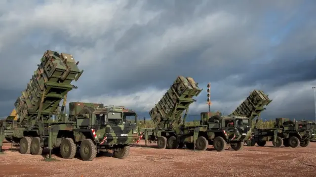 Пускові установки систем Patriot для оборони України від атак Росії