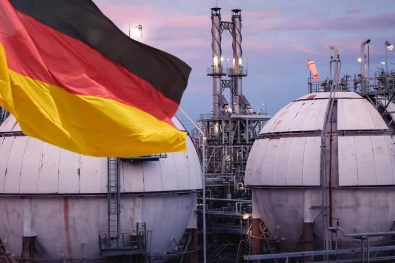 Германия создаёт стратегический резерв газа стоимостью до 1,5 млрд евро Газохранилища стратегического резерва газа Германии с государственным флагом