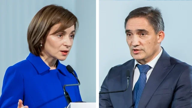 Санду выдвинула Тофана кандидатом в премьеры Молдовы Мая Санду и Василе Тофан во время выдвижения кандидата в премьеры Молдовы